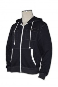 Z130 拉鏈衛衣外套訂造 運動保暖外套 袋撞色  zip up hoodies 棉繩 衛衣外套搭配 外套生產商